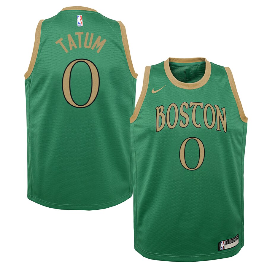 Men's Boston Celtics Jayson Tatum #0 Infant 2019-20 Nike Replica City Edition Green Jersey 2401BFHJ